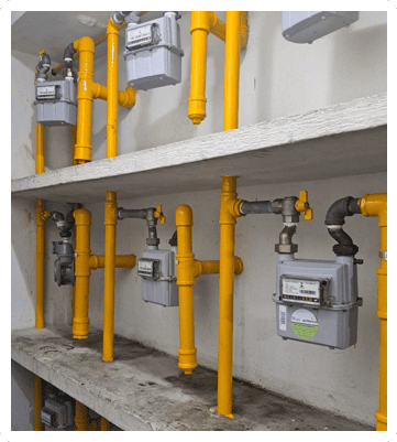 Vistoria de Gás Predial no Rio de Janeiro 4 Nova instalação e manutenção de medidores de gas em vila de casas no bairro de Madureira